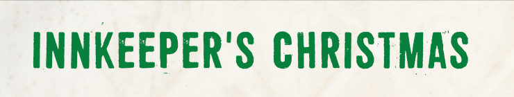 A banner image with the title innkeeper's christmas in capital letters.