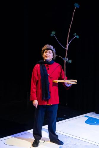 Brad Lo Walker in A Charlie Brown Christmas at Taproot Theatre. Photo by Robert Wade Photography.