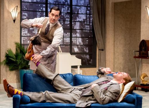 Richard Nguyen Sloniker and James Calder Shilling in Jeeves Takes a Bow at Taproot Theatre. Photo by Robert Wade.
