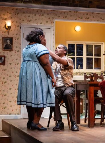 Shermona Mitchell and Arlando Smith in A Raisin in the Sun at Taproot Theatre. Photo by Robert Wade.