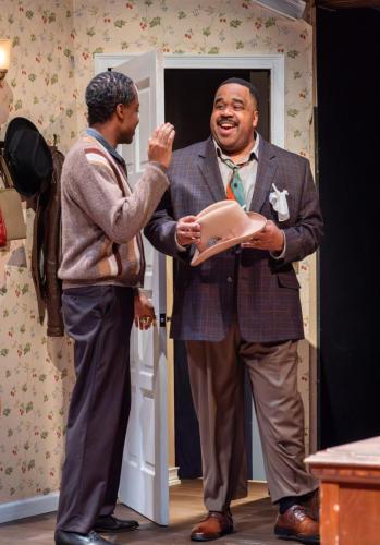 Arlando Smith and Jeffrey Cheatham II in A Raisin in the Sun at Taproot Theatre. Photo by Robert Wade.