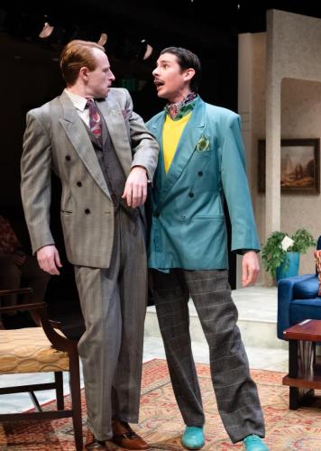 Calder Shilling and Migues Castellano in Jeeves Takes a Bow at Taproot Theatre. Photo by Robert Wade.